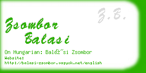 zsombor balasi business card